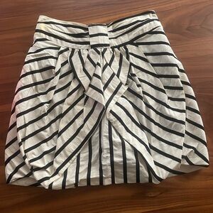 Eva Franco Black and White Bubble Mini Skirt